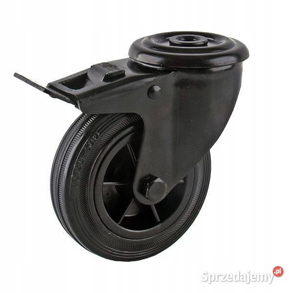 Koło obrotowe 125 mm kółko 120 z gumy z hamulcem Kozienice