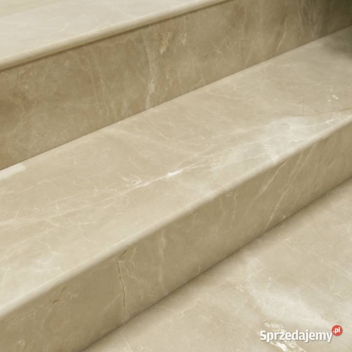 Stopień marmurowy Crema Marfil polerowany z Pozostałe Szczecin