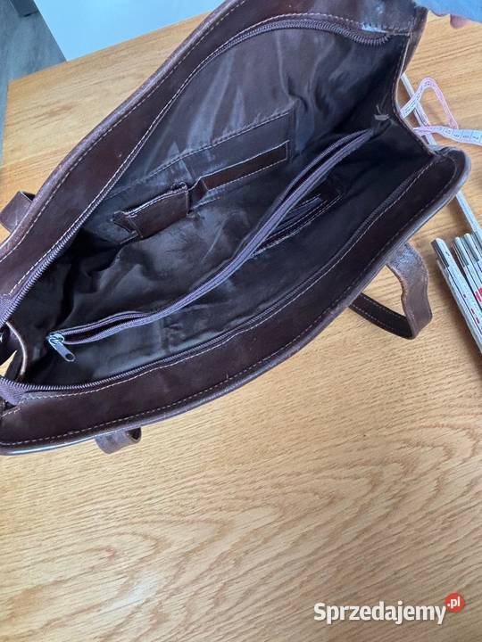 Skórzana torebka damska f Cholewiński używana sprzedam