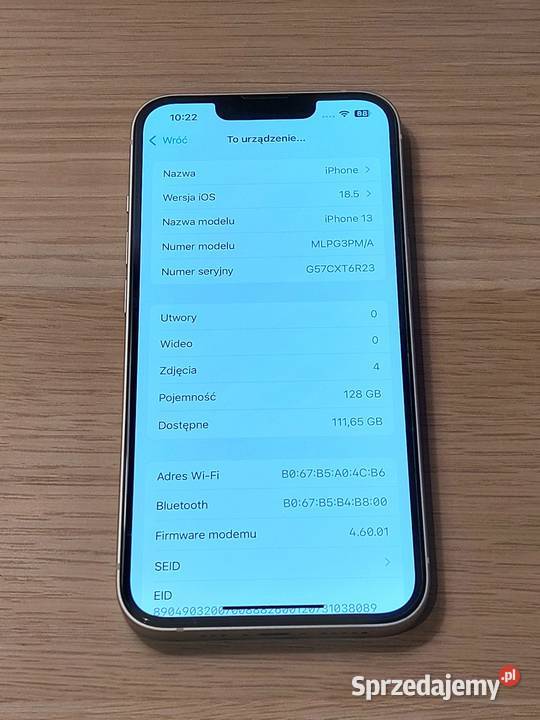 iPhone 13 128GB 81 biały Warszawa sprzedam