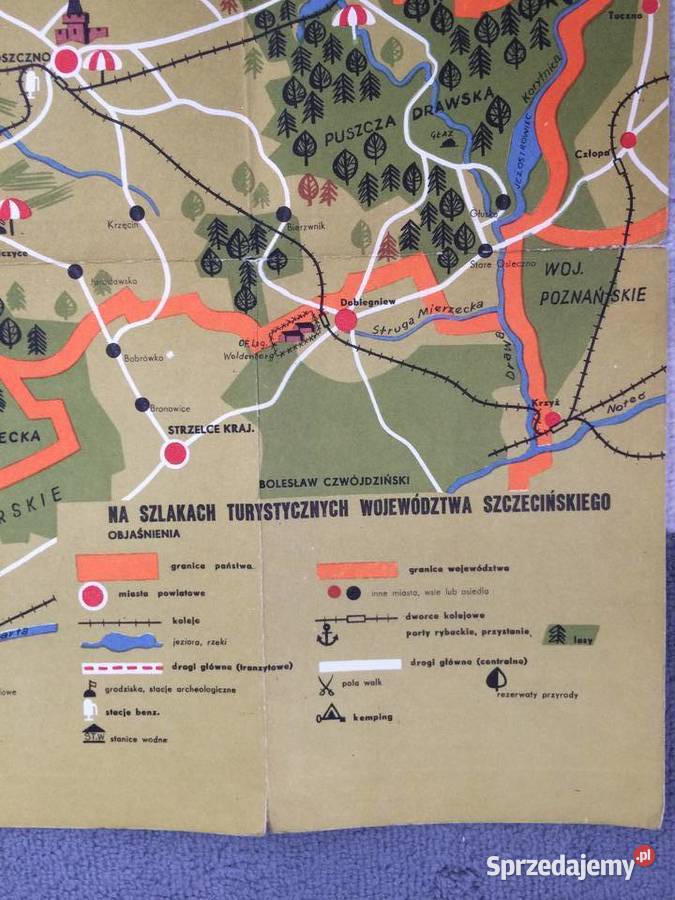 404 Mapa Turystyczna Województwa Szczecińskiego Szczecin