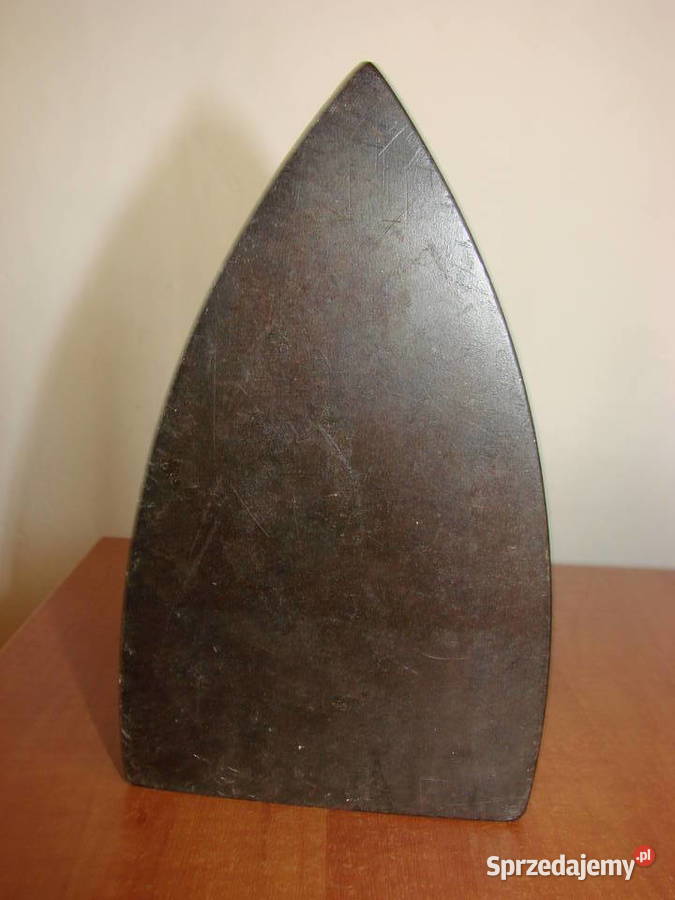 stare stalowe żelazko sygnowane Pruszcz Gdański