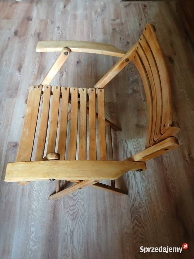 Stare krzesło składane z lat 50 tych Kraków