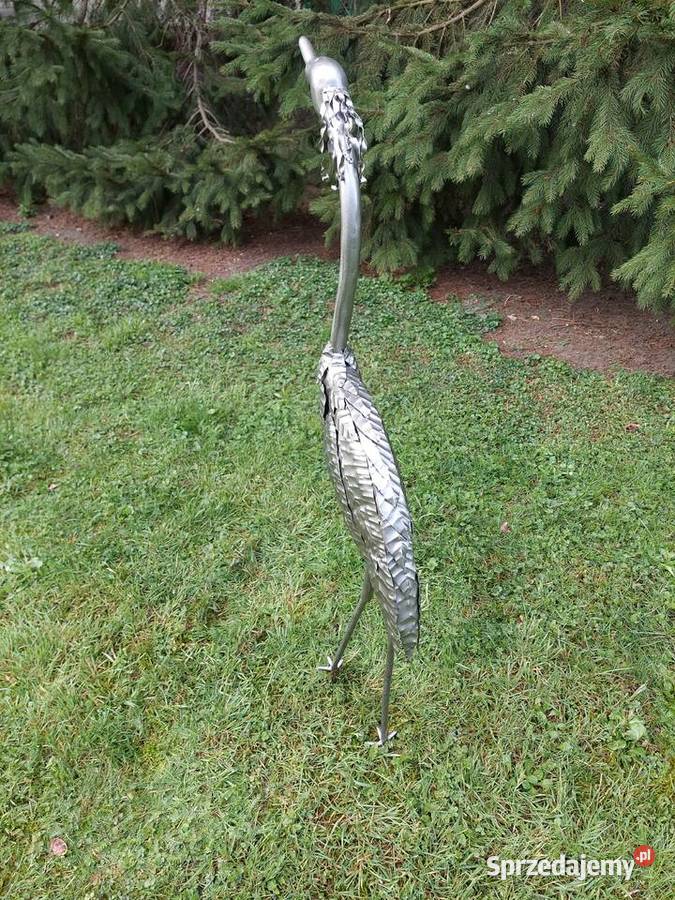 Stalowa figura dekoracyjna stalowy ptak dolnośląskie Wrocław