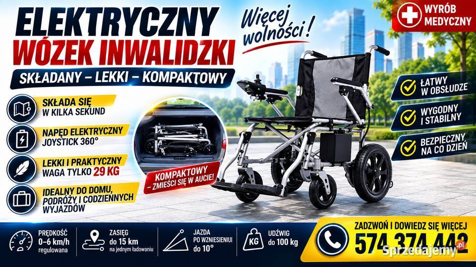 Elektryczny wózek inwalidzki Warszawa