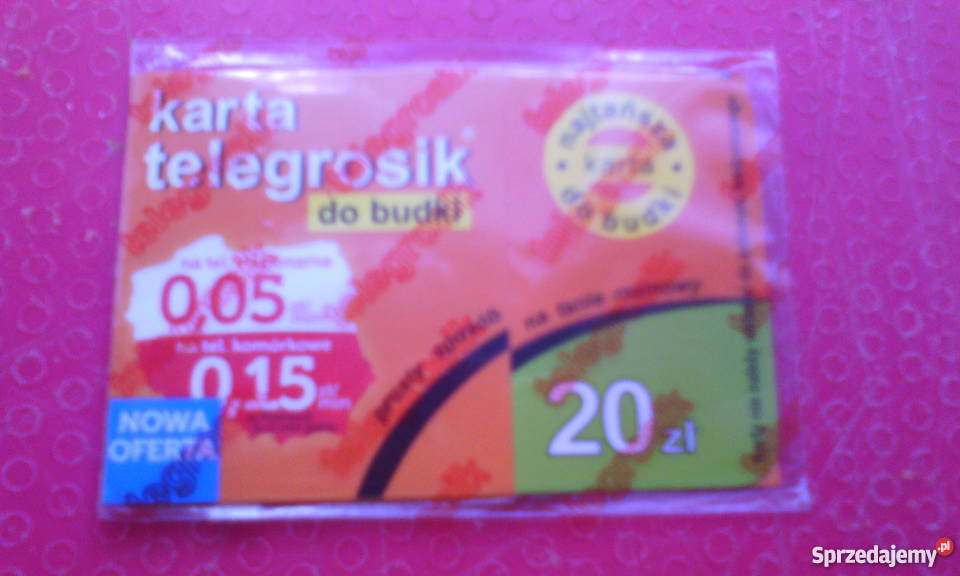 Karty Telefoniczne Telegrosik do budkiNowe Pabianice