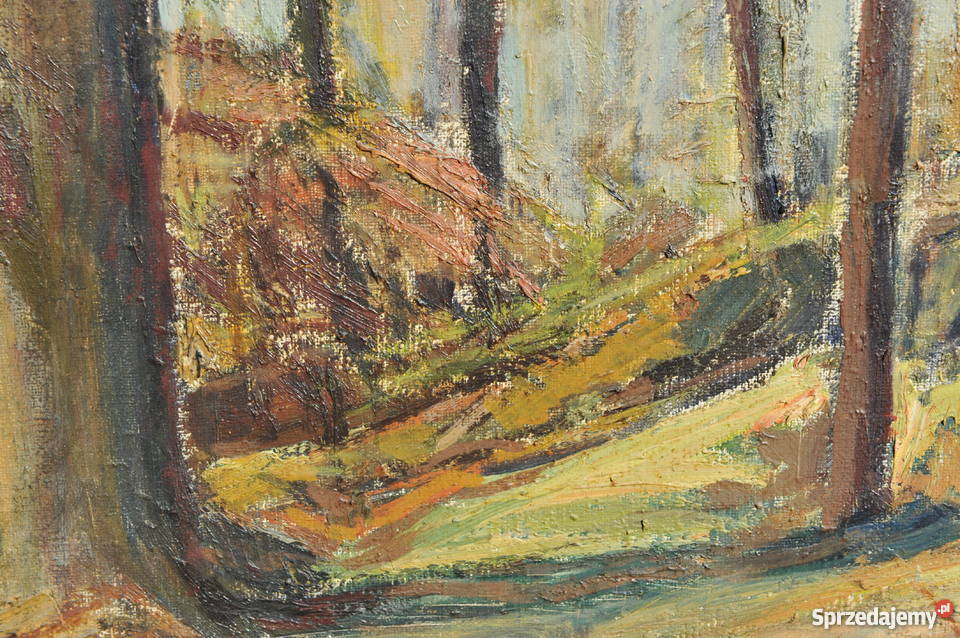 Wielki piękny pejzaż antyk dolnośląskie Wrocław sprzedam