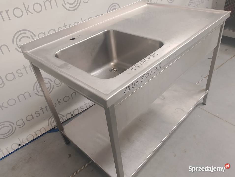 Stół ze zlewemL i półką  120X70 dolnośląskie Wrocław