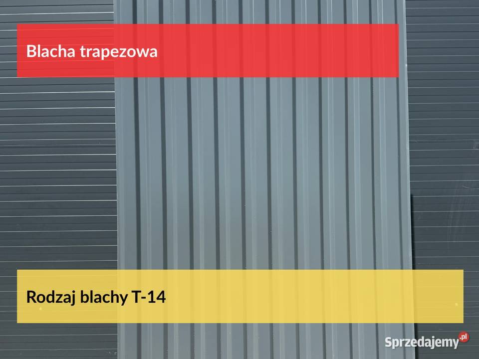 Blacha Trapezowa T14 2 gat w kolorze 9010 Biały Puszczykowo