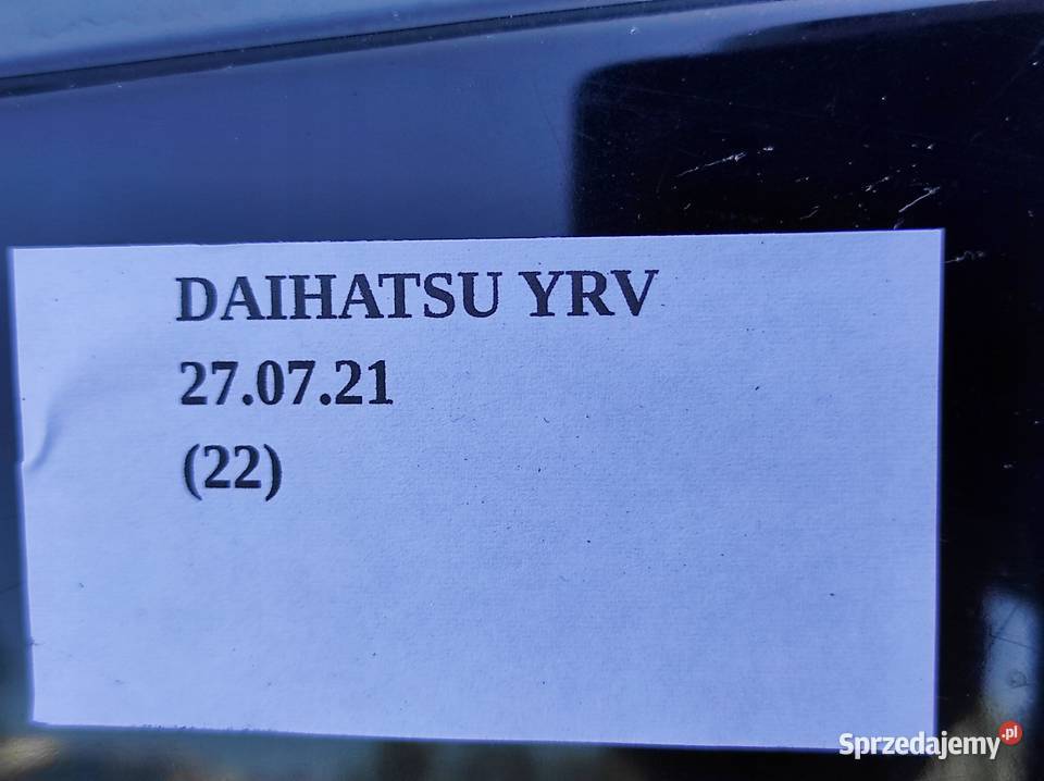 KLAMKA DRZWI LEWY TYŁ DAIHATSU YRV 13 Karoseria wielkopolskie Nowy Tomyśl