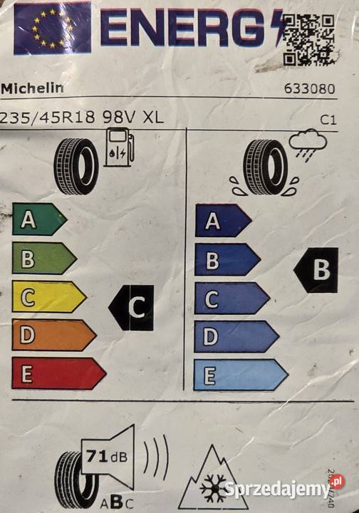 Michelin Alpin 7 23545R18 98V XL Komplet 4 DOT zima Warszawa