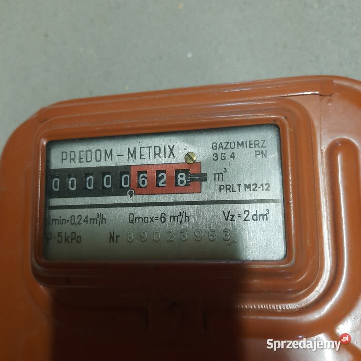 Gazomierz PRL licznik gazu PRL nieużywany ozdoba