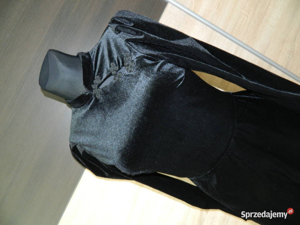 Bershka efektowny welurowy kombinezon 36 Bershka