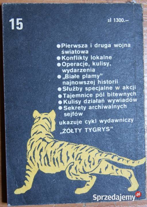 Żółty Tygrys 17 września Czarna Seria 15 historyczne lubelskie