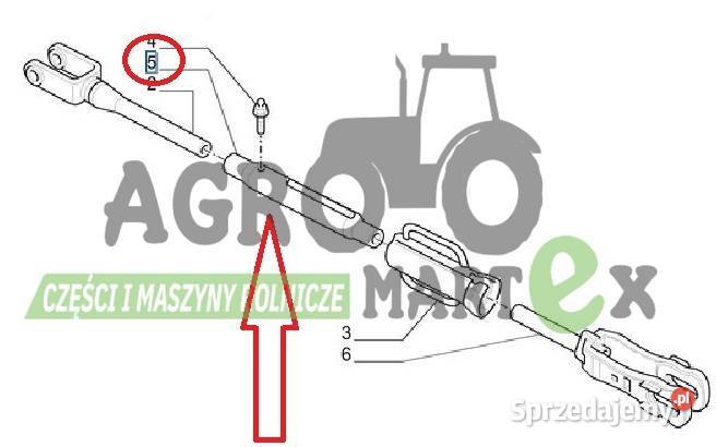 84253962 5191151 RURKA WIESZAKA CNH dolnośląskie Wichrów