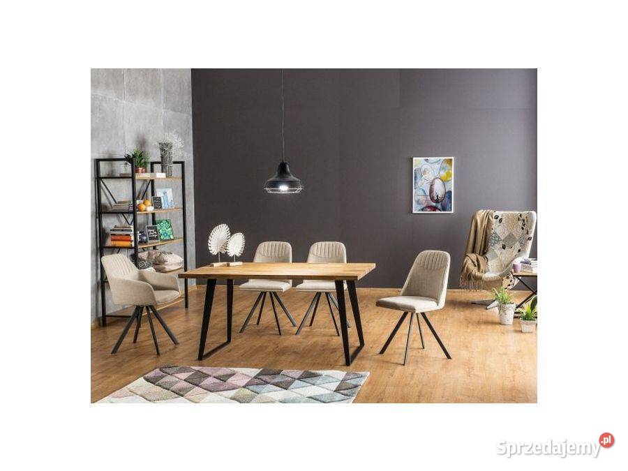 Stół Loftowy FALCON 15090x77 6 krzeseł Loftowych Płock