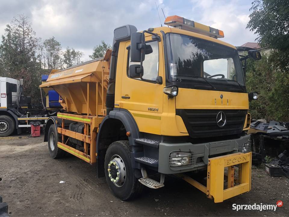 Mercedes axor 1824 4x4 2011 piaksrka solarka sprowadzony Pługi (piaskarki) Sędziszów Małopolski