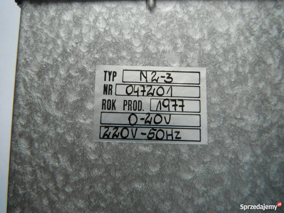 N23 Woltomierz 020V miernik lampa nixie Mera Chlewiska