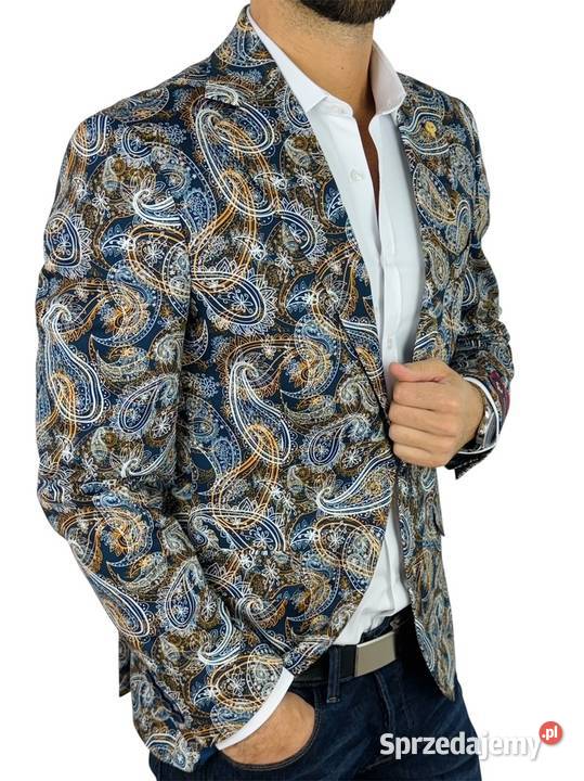 MARCO MILANO Marynarka męska C25 paisley Ostrów Wielkopolski