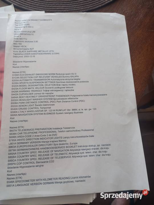 BMW E60 30 D 2003r żeliwny blok sprowadzony kujawsko-pomorskie sprzedam