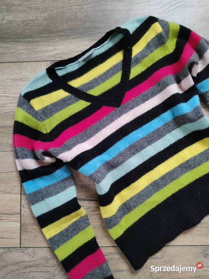 Sweter w paski Atmosphere 38 40 Lambswool Swetry i golfy podkarpackie Jasło