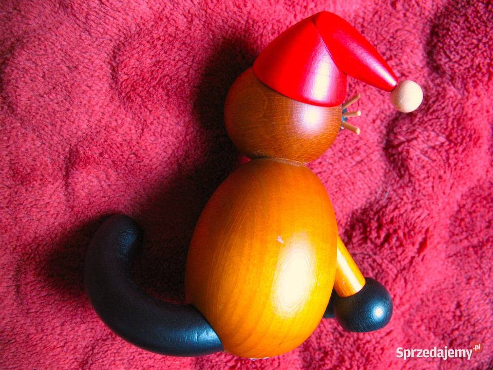 Kot Wujek Bommel Figurka drewno 9 x 82 x 5 mazowieckie Siedlce