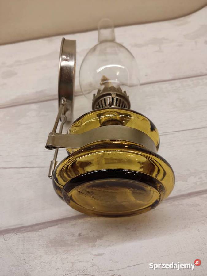 Lampa naftowa kolor bursztyn Pozostałe Głuchołazy