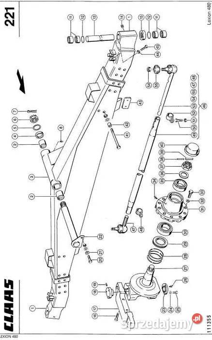 Katalog części CLAAS LEXION 480 Zduńska Wola