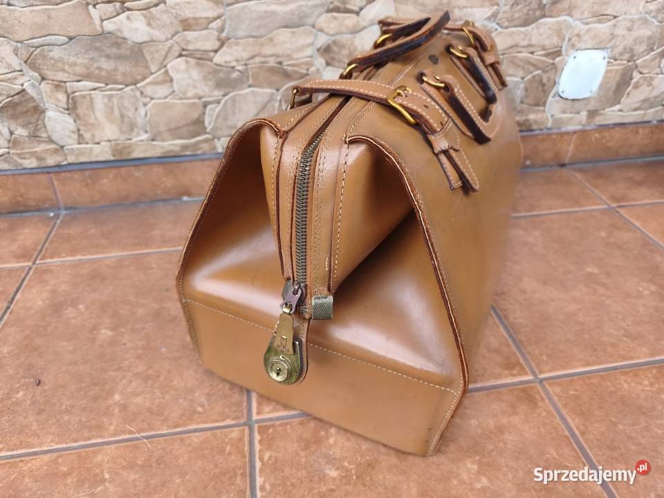 Torba podróżna skórzana VINTAGE Retro PRL Z Inny rodzaj  Szczyrk