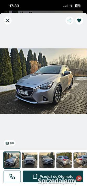 Mazda 2 2016r 15 90 stan serwisowana w ASO lubuskie Gorzów Wielkopolski sprzedam