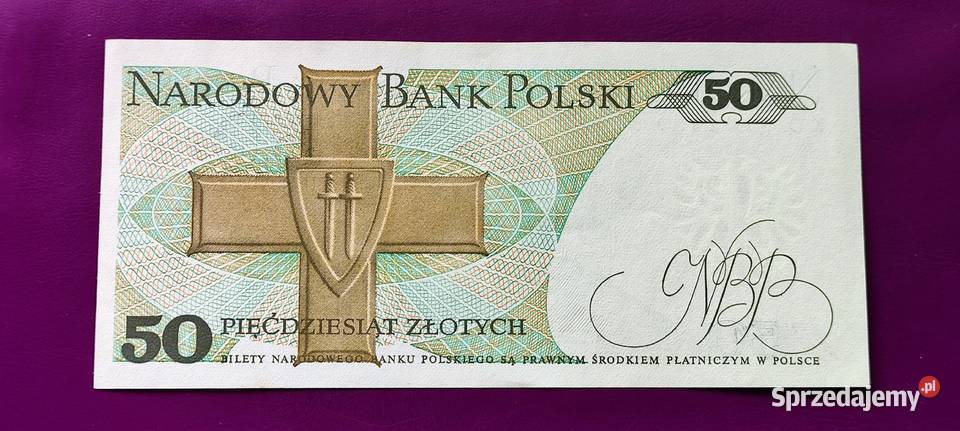 Banknot z PRLu 50 1988 stan UNC 4 Numizmatyka Pruszków