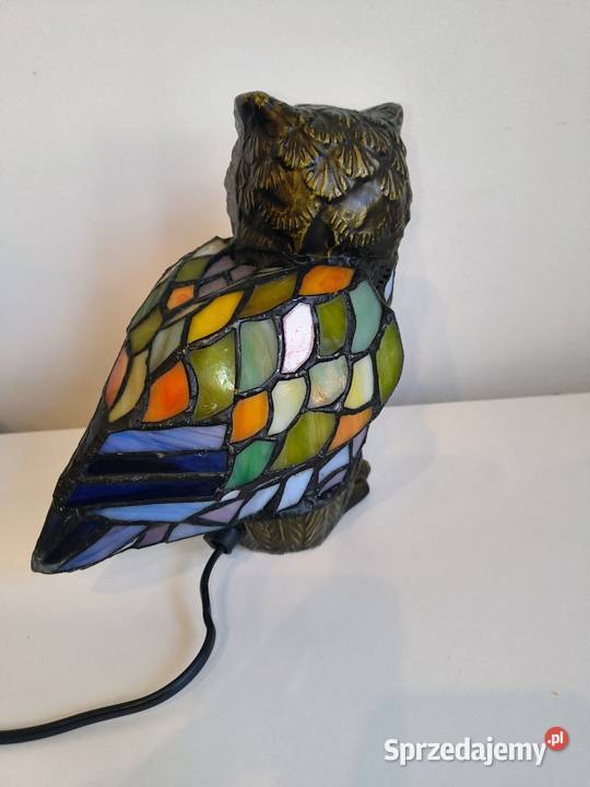 Tiffany lampa witrażowa stołowa nocna biurowa Lampy stołowe i nocne Zaręba