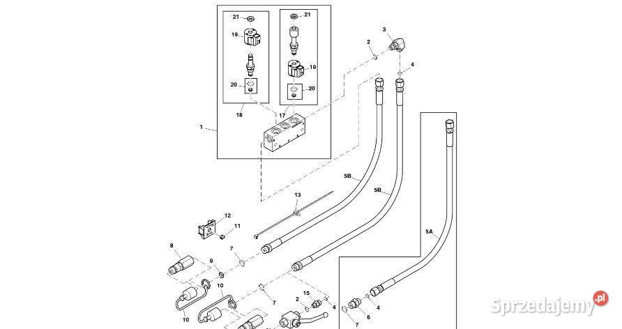 John Deere 960 Zawór sterujący DC214833 Układ Jastrzębniki sprzedam