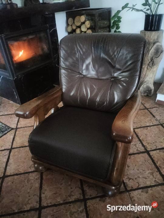 Skórzana kanapa i dwa fotele lubelskie Lubartów sprzedam