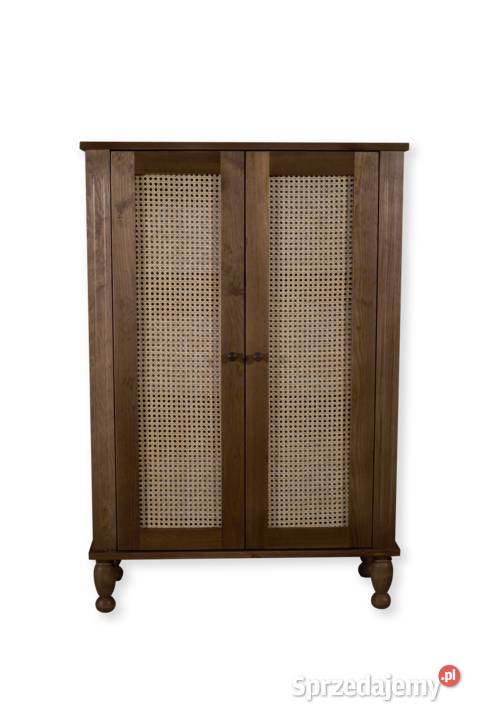 Komoda drewniana z ratanem OLLmebel Producent