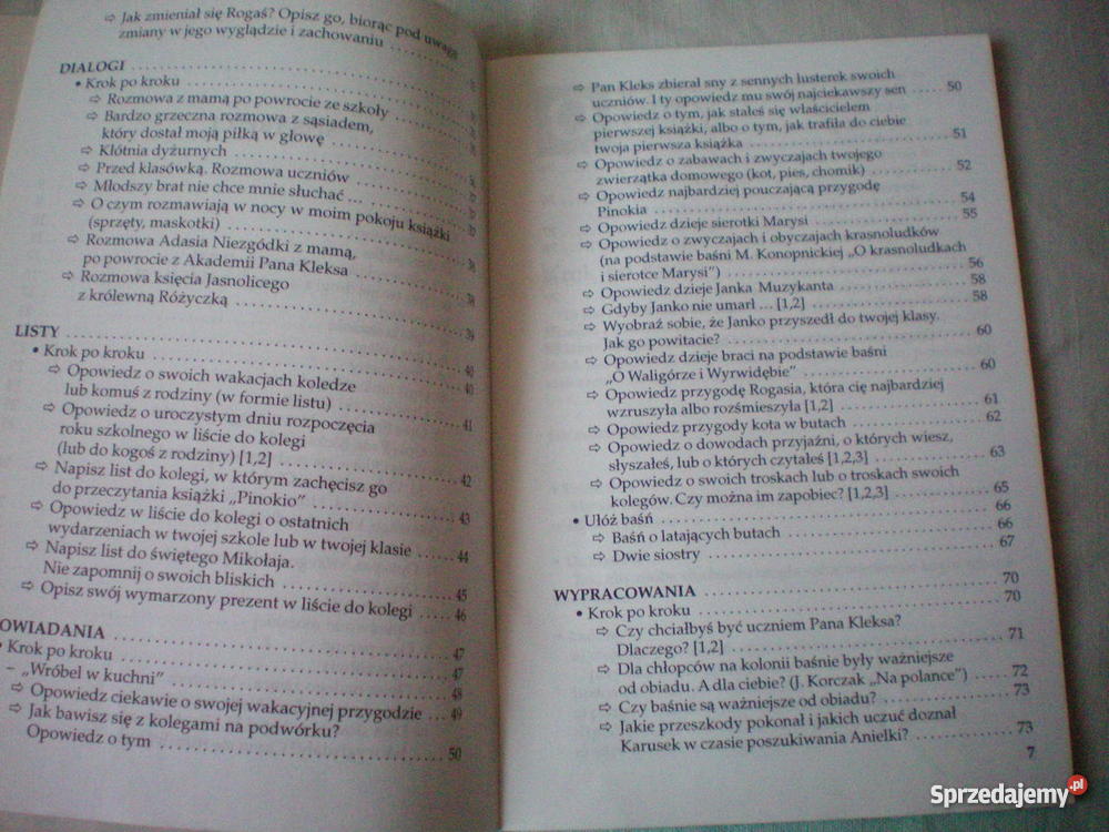 Wypracowania 4 klasa szkoły podstawowej