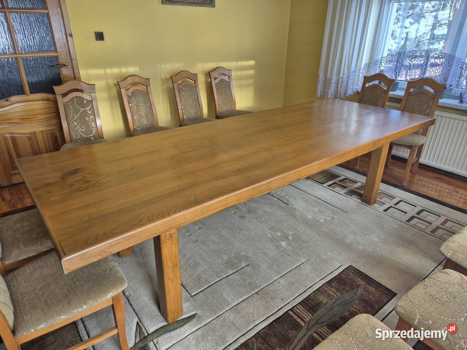 Stół z litego dębu 110300 Grubość 5 Trzyciąż sprzedam