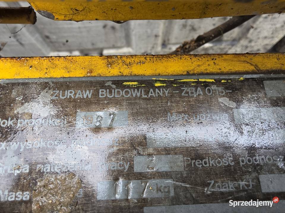 Żuraw budowlany śląskie Goczałkowice-Zdrój