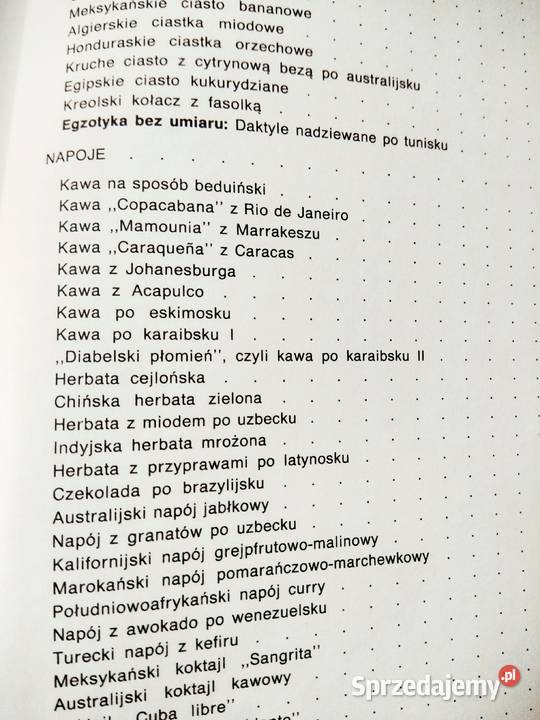 Kuchnia egzotyczna w polskim domu książki Antykwariat Warszawa