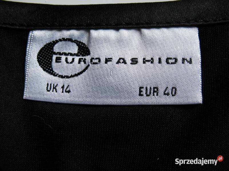 Bluzka czarna Eurofashion L 40 biust 96106 mazowieckie Siedlce