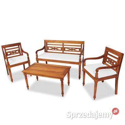 vidaXL 4cz zestaw wypoczynkowy do ogrodu mazowieckie Warszawa sprzedam