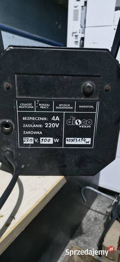 Lampa dyskotekowa Retro Kolorofon DiscoTech światło i efekty Suszec sprzedam