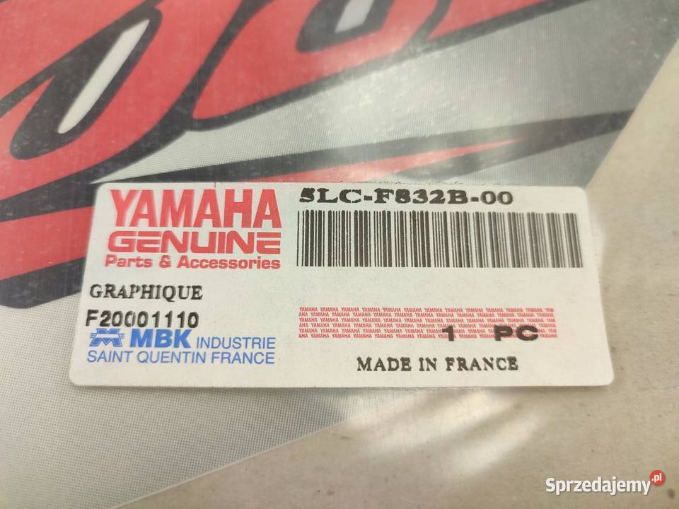 NAKLEJKA PRAWA AEROX YAMAHA YQ 50 2000 lubelskie