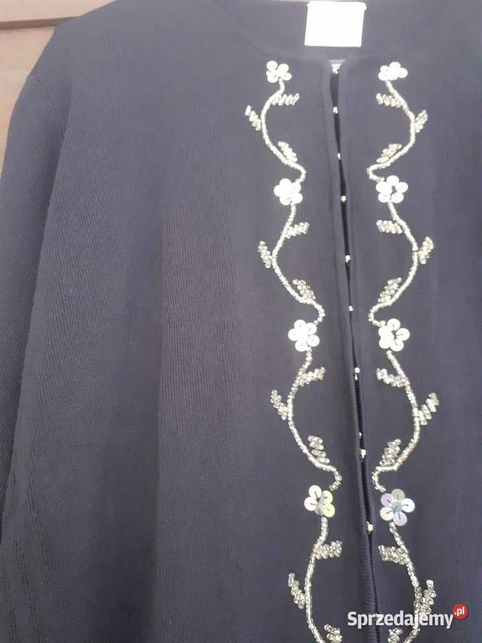 sweter granatowy rozpinany L Swetry i golfy pomorskie Gdańsk