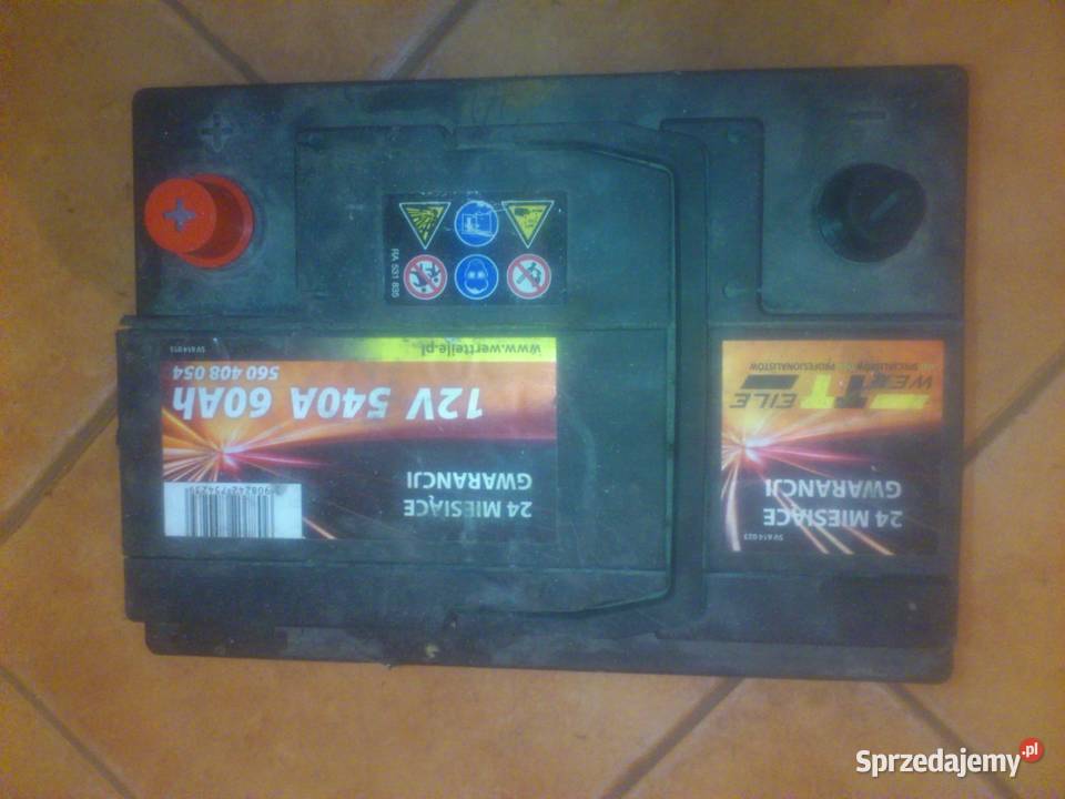 Sprzedam akumulator 12V WERTTEILE 540A 60Ah Łódź