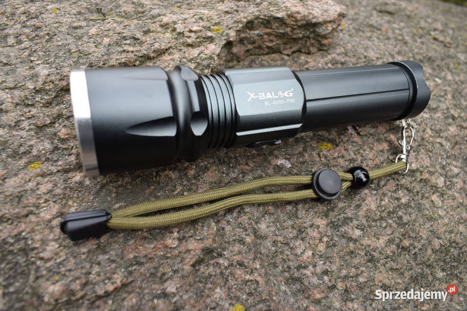Latarka Taktyczna LED P50 ZOOM AKUMUL MOCNA Łuków