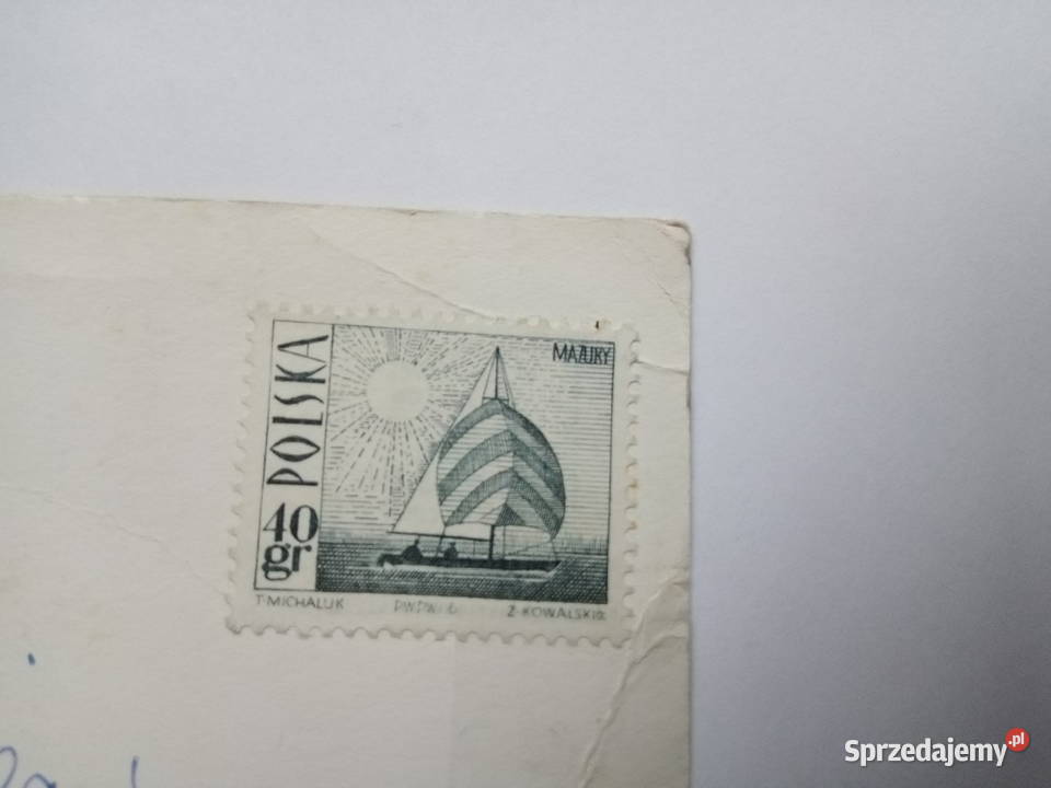 Pocztówka Zachód słońca Bałtykiem z lat 70tych Dąbrowa Górnicza