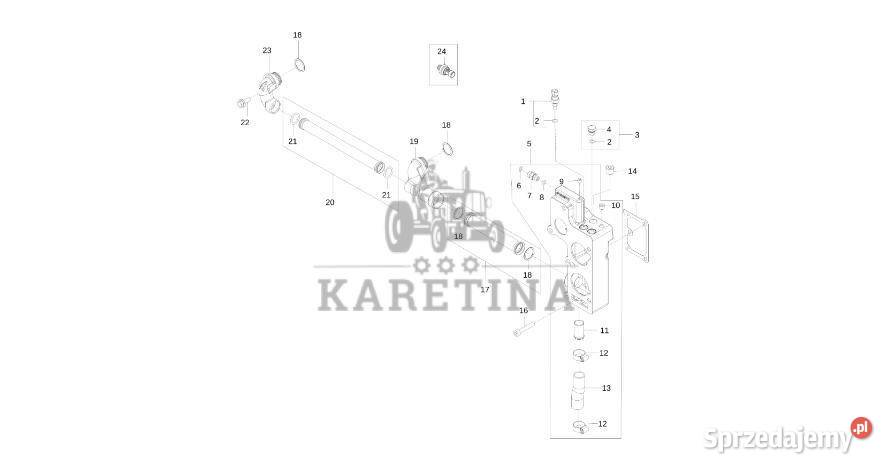 John Deere 9470RX Obudowa DZ103635 Silnik Jastrzębniki