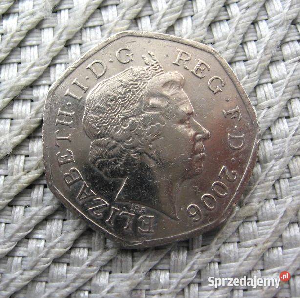Wielka Brytania 50 Pensów 2006r Akt Bohaterstwa Kalisz sprzedam