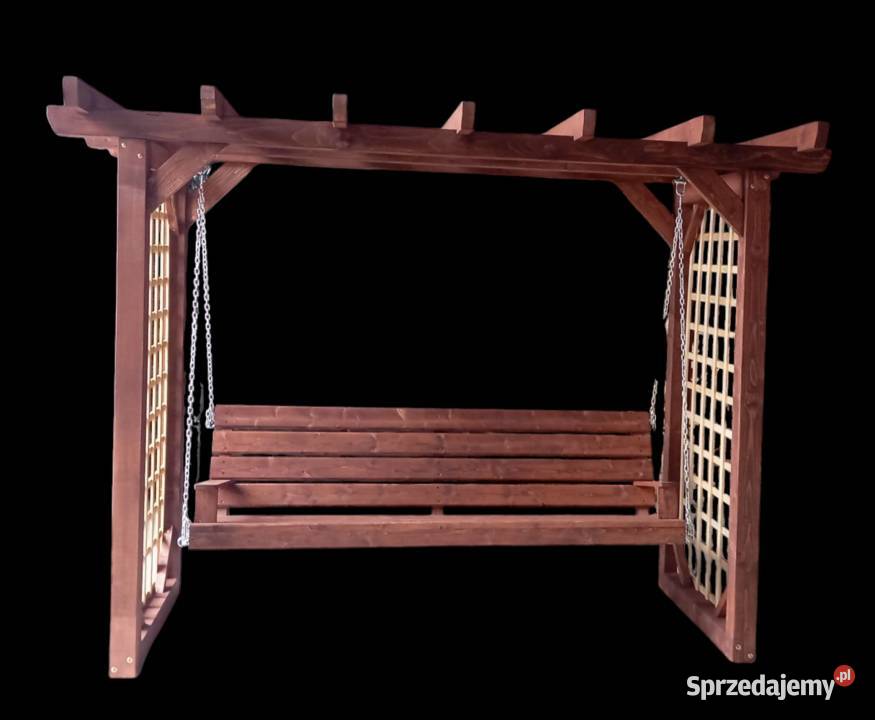 Huśtawka ogrodowa pergola drewniana masywna Maków Podhalański sprzedam
